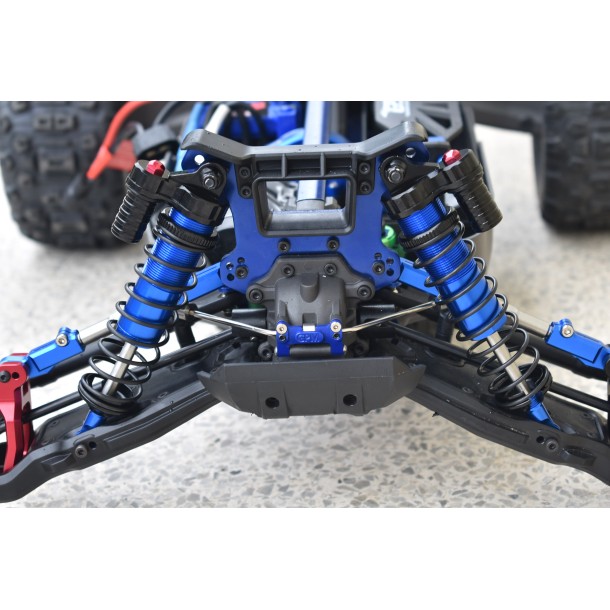 ALUMINUM 6061-T6 FRONT L-SHAPE PIGGY BACK ADJUSTABLE SPRING DAMPERS 128MM FOR TRAXXAS 1/8 SLEDGE
