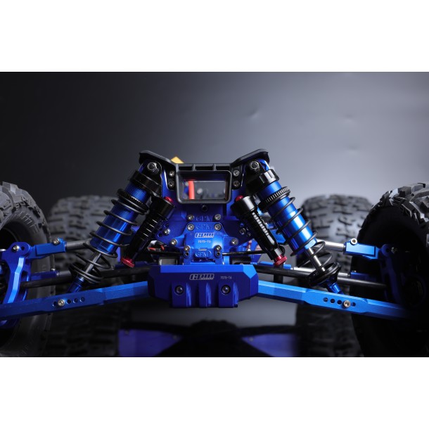 ALUMINUM 6061-T6 FRONT L-SHAPE PIGGY BACK (BUILT-IN PISTON SPRING) ADJUSTABLE SPRING DAMPERS 128MM FOR TRAXXAS 1/8 SLEDGE