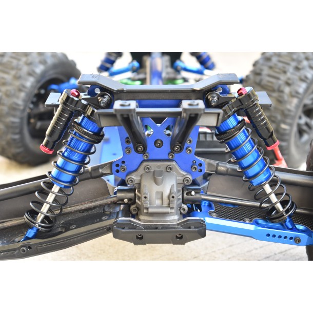 ALUMINUM 6061-T6 REAR L-SHAPE PIGGY BACK (BUILT-IN PISTON SPRING) ADJUSTABLE SPRING DAMPERS 143MM FOR TRAXXAS 1/8 SLEDGE