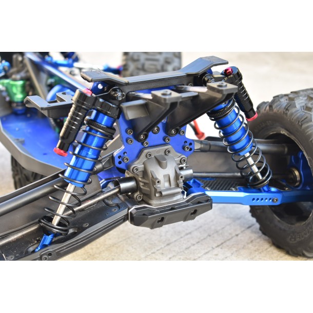 ALUMINUM 6061-T6 REAR L-SHAPE PIGGY BACK (BUILT-IN PISTON SPRING) ADJUSTABLE SPRING DAMPERS 143MM FOR TRAXXAS 1/8 SLEDGE