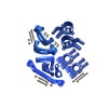 ALUMINUM 7075-T6 FRONT C HUBS + FRONT + REAR KNUCKLE ARMS + STEERING ASSEMBLY+STEERING PLATE COMBO SET FOR TRAXXAS 1/8 SLEDGE