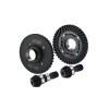 CHROME STEEL FRONT+ REAR SPIRAL BEVEL GEARS --STXM1200FR
