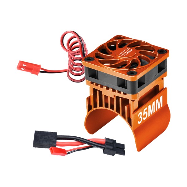 ALUMINUM 35MM MOTOR HEATSINK WITH COOLING FAN--TRX4018FAN ALUMINUM 35MM MOTOR HEATSINK WITH COOLING FAN--TRX4018FAN