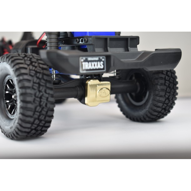BRASS FRONT/REAR AXLE COVER FOR TRAXXAS 1/18 TRX4M FORD BRONCO / LAND ROVER DEFENDER / K10