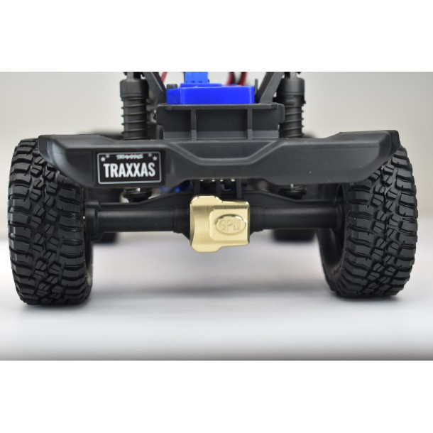 BRASS FRONT/REAR AXLE COVER FOR TRAXXAS 1/18 TRX4M FORD BRONCO / LAND ROVER DEFENDER / K10