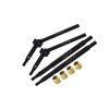 MEDIUM CARBON STEEL FRONT CVD AND (+5MM) REAR AXLE SHAFTS SET FOR TRAXXAS 1/18 TRX4M FORD BRONCO / LAND ROVER DEFENDER / K10