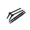 MEDIUM CARBON STEEL FRONT CVD AND REAR AXLE SHAFTS SET FOR TRAXXAS 1/18 TRX4M FORD BRONCO / LAND ROVER DEFENDER / K10