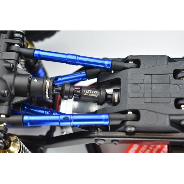 MEDIUM CARBON STEEL FRONT+REAR CENTER DRIVESHAFTS FOR TRAXXAS 1/18 TRX4M FORD BRONCO / LAND ROVER DEFENDER