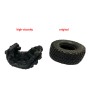 WIDEN 1.0 INCH HIGH ADHESIVE CRAWLER RUBBER TIRES 60MM x 25MM WITH FOAM INSERTS FOR TRAXXAS 1/18 TRX4M FORD BRONCO / LAND ROVER DEFENDER / AXIAL 1/24 SCX24