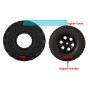 WIDEN 1.0 INCH HIGH ADHESIVE CRAWLER RUBBER TIRES 60MM x 25MM WITH FOAM INSERTS FOR TRAXXAS 1/18 TRX4M FORD BRONCO / LAND ROVER DEFENDER / AXIAL 1/24 SCX24