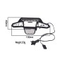 NYLON AND STAINLESS STEEL UNIVERSAL FRONT BUMPER WITH 6 LED LIGHT BULBS FOR TRAXXAS 1/18 TRX4M FORD BRONCO / LAND ROVER DEFENDER