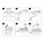NYLON AND STAINLESS STEEL UNIVERSAL FRONT BUMPER WITH 6 LED LIGHT BULBS FOR TRAXXAS 1/18 TRX4M FORD BRONCO / LAND ROVER DEFENDER