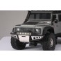 NYLON AND STAINLESS STEEL UNIVERSAL FRONT BUMPER WITH 6 LED LIGHT BULBS FOR TRAXXAS 1/18 TRX4M FORD BRONCO / LAND ROVER DEFENDER