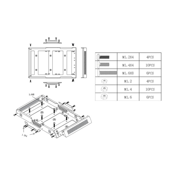 METAL LUGGAGE TOP RACK FOR TRAXXAS 1/18 TRX4M FORD BRONCO