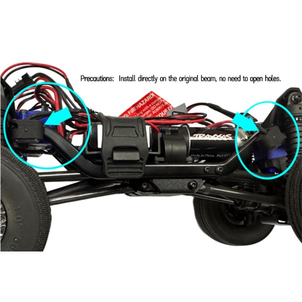 UNIVERSAL FRONT AND REAR CHASSIS DECORATIVE LED LIGHT FOR TRAXXAS 1/18 TRX4M FORD BRONCO / LAND ROVER DEFENDER