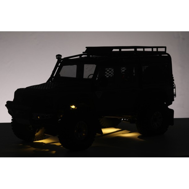 UNIVERSAL FRONT AND REAR CHASSIS DECORATIVE LED LIGHT FOR TRAXXAS 1/18 TRX4M FORD BRONCO / LAND ROVER DEFENDER