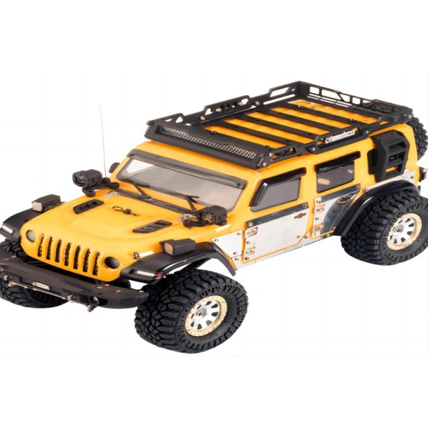 METAL ROOF LUGGAGE RACK WITH LIGHT FOR TRAXXAS 1/18 TRX4M FORD BRONCO / LAND ROVER DEFENDER