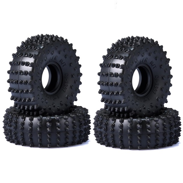 TRAXXAS TRX4M WIDEN 1.0 INCH NAILED RUBBER TIRES 72MM x 27MM WITH FOAM INSERT FOR TRAXXAS 1/18 TRX4M FORD BRONCO / LAND ROVER DEFENDER / AXIAL 1/24 SCX24