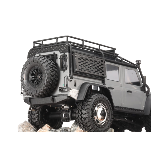 TRAXXAS 1/18 TRX-4M UNIVERSAL METAL SIMULATION OIL TANK+EXHAUST PIPE FOR TRAXXAS 1/18 TRX4M FORD BRONCO / LAND ROVER DEFENDER