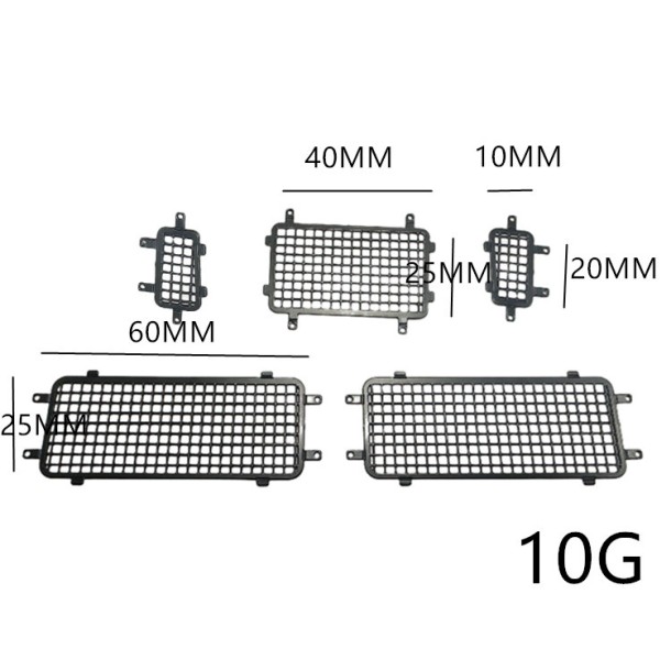 METAL STEREOSCOPIC SIDE+REAR WINDOW NET FOR TRAXXAS 1/18 TRX-4M LAND ROVER DEFENDER 