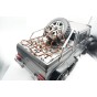 SCALE ACCESSORIES: STAINLESS STEEL PICK UP TRUCK BED CAP FOR TRX-6 MERCEDES-BENZ G-63 (STYLE A+CARGO NET) 