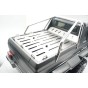 SCALE ACCESSORIES: STAINLESS STEEL PICK UP TRUCK BED CAP FOR TRX-6 MERCEDES-BENZ G-63  (STYLE A+CARGO NET)
