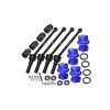 4140 CARBON STEEL FRONT & REAR CVD SHAFT (88MM) WITH 7075 ALLOY WHEEL LOCK & HEX CLAW FOR TRAXXAS 1/8 6S MAXX SLASH / 1/10 MAXX