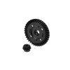 4140 MEDIUM CARBON STEEL REAR SPIRAL DIFFERENTIAL RING GEAR & PINION GEAR FOR TRAXXAS 1/8 6S Maxx Slash / 1/10 Maxx 1.0 / 2.0