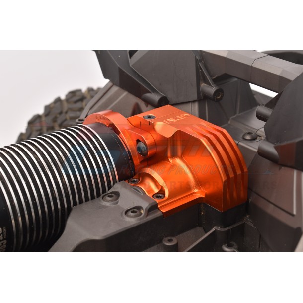REDESIGNED 7075 ALLOY ADJUSTABLE MOTOR MOUNTS & MAIN GEAR COVER FOR TRAXXAS 1/8 6S MAXX SLASH / 1/10 MAXX 1.0 / 2.0