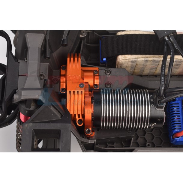 REDESIGNED 7075 ALLOY ADJUSTABLE MOTOR MOUNTS & MAIN GEAR COVER FOR TRAXXAS 1/8 6S MAXX SLASH / 1/10 MAXX 1.0 / 2.0