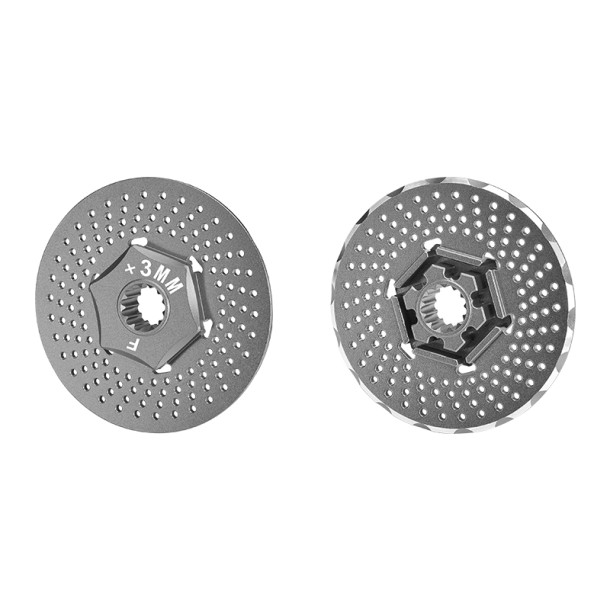 ALUMINIUM FRONT WHEEL HEX CLAW +3MM WITH BRAKE DISK FOR TRAXXAS 1/5 X-MAXX 6S/8S ALUMINIUM FRONT WHEEL HEX CLAW +3MM WITH BRAKE DISK FOR TRAXXAS 1/5 X-MAXX 6S/8S