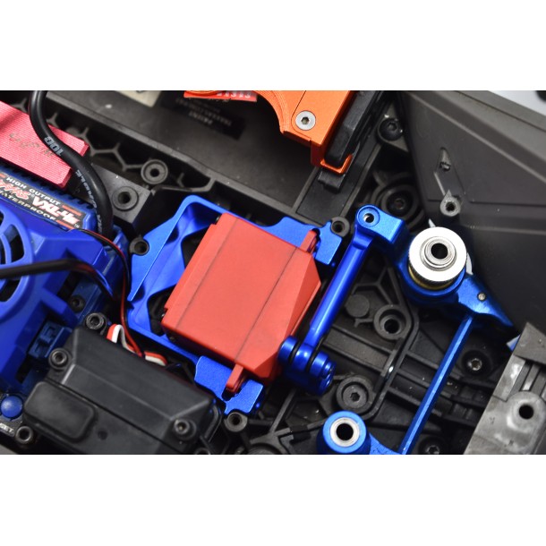 ALUMINUM SERVO MOUNT +ALUMINUM TIE ROD+25T ALUMINUM SERVO HORN FOR TRAXXAS 1/10 MAXX 1.0/2.0 / 1/8 6S MAXX SLASH