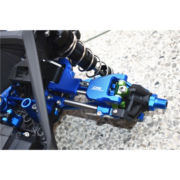 STAINLESS STEEL+ ALUMINUM SUPPORTING MOUNT WITH FRONT / REAR UPPER ARMS FOR TRAXXAS 1/10 MAXX 1.0 / 1/8 6S MAXX SLASH