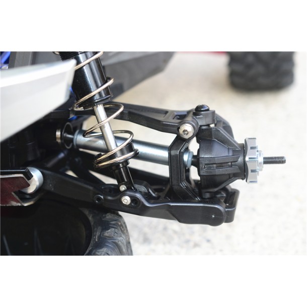 HARDEN STEEL+ALUMINUM FRONT/REAR ADJUSTABLE CVD DRIVE SHAFT+HEX ADAPTER FOR TRAXXAS 1/10 MAXX 1.0