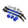 HARDEN STEEL+ALUMINUM FRONT/REAR ADJUSTABLE CVD DRIVE SHAFT+ALUMINUM 7075-T6 HEX ADAPTER+WHEEL LOCK（SUITABLE FOR+20MM WIDENING KIT）FOR TRAXXAS 1/10 MAXX 1.0/2.0