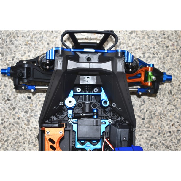 ALUMINUM+STAINLESS STEEL ADJUSTABLE FRONT STEERING TIE ROD FOR TRAXXAS 1/10 MAXX 1.0 / 1/8 6S MAXX SLASH