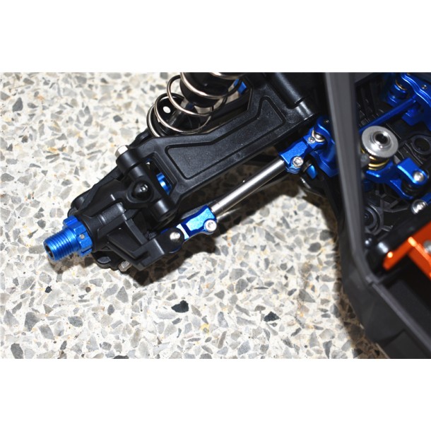 ALUMINUM+STAINLESS STEEL ADJUSTABLE FRONT STEERING TIE ROD FOR TRAXXAS 1/10 MAXX 1.0 / 1/8 6S MAXX SLASH