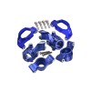 ALUMINUM 7075 FRONT C-HUBS & FRONT STEERING BLOCKS & REAR STUB AXLE CARRIERS SET FOR TRAXXAS 1/10 MAXX 1.0/2.0 / 1/8 6S MAXX SLASH