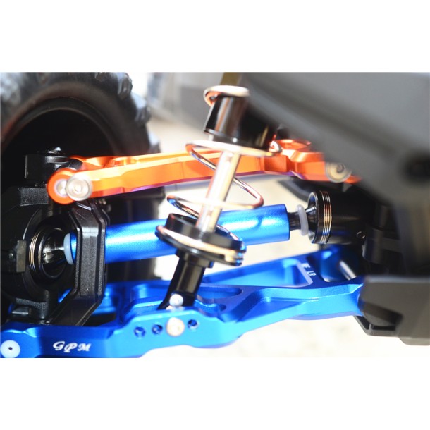 HARDEN STEEL+ALUMINUM FRONT+REAR ADJUSTABLE CVD DRIVE SHAFT FOR TRAXXAS 1/10 MAXX 1.0