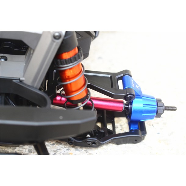 HARDEN STEEL+ALUMINUM FRONT+REAR ADJUSTABLE CVD DRIVE SHAFT FOR TRAXXAS 1/10 MAXX 1.0