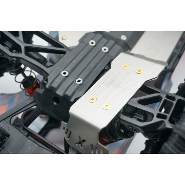STAINLESS STEEL CHASSIS PROTECTION PLATE（FUll SET OF CUTTING + LASER ENGRAVING) FOR TRAXXAS 1/10 MAXX 2.0 W/WIDEMAXX