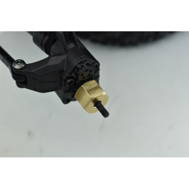 BRASS HEX ADAPTERS (12X10MM) FOR AXIAL 1/18 UTB18 CAPRA