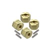 BRASS HEX ADAPTERS (12X10MM) FOR AXIAL 1/18 UTB18 CAPRA