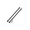 4140 MEDIUM CARBON STEEL DOGBONE 190MM (REPLACEABLE PIN) FOR TRAXXAS 1/6 XRT 8S / X-MAXX #7895 WideMaxx