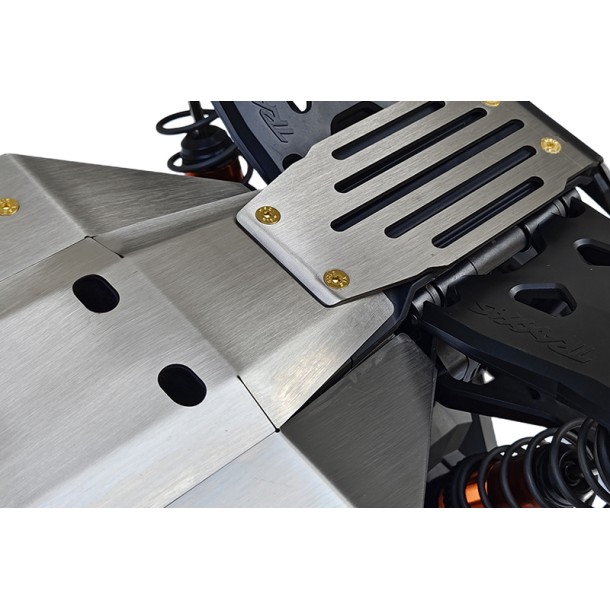 STAINLESS STEEL CHASSIS PROTECTION PLATE SET (LIGHTWEIGHT) FOR TRAXXAS 1/6 XRT 8S