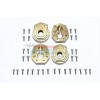 BRASS OUTER PORTAL DRIVE HOUSING (FRONT OR REAR) "HEAVY EDITION" --TRX4021X/2