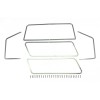 SCALE ACCESSORIES: STAINLESS STEEL WINDOW FRAME FOR TRX-4 FORD BRONCO -33PC SET--TRX4ZSP40