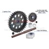 40Cr CARBON STEEL M1.5 SPUR GEAR 33T + MOTOR GEAR 18T--TXM1833TS