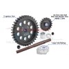 40Cr CARBON STEEL M1.5 SPUR GEAR 35T + MOTOR GEAR 18T--TXM1835TS