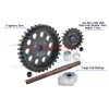 40Cr CARBON STEEL M1.5 SPUR GEAR 33T + MOTOR GEAR 19T--TXM1933TS